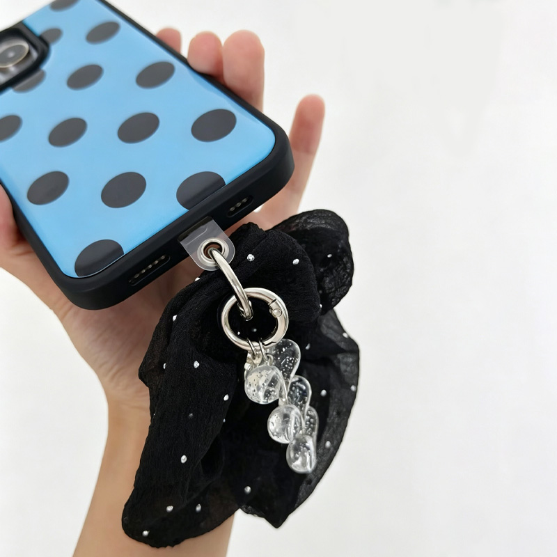 Blue Black Polka Dot Phone Cas - огляд і ціна Clear Shockproof Bumper Case