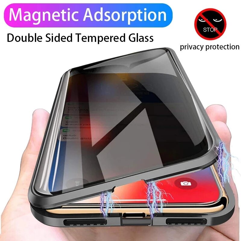 Lens Protection Phone Case For - огляд і ціна Anti Spy Privacy Glass Case