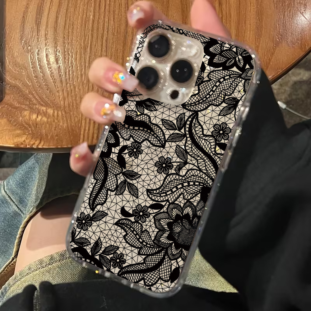 Lace Flowers INS Clear Phone C - огляд і ціна Clear Shockproof Bumper Case